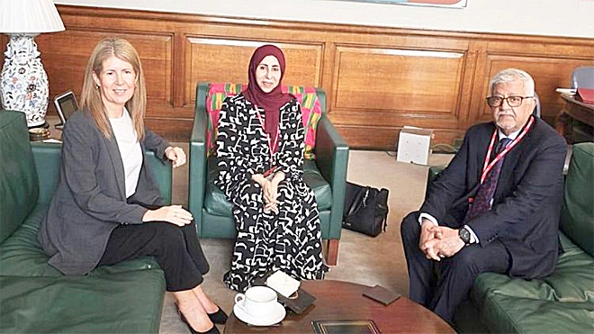 ​وزيرة التخطيط تبحث مع وزيرة الدولة البريطانية أوجه التعاون والشراكة
